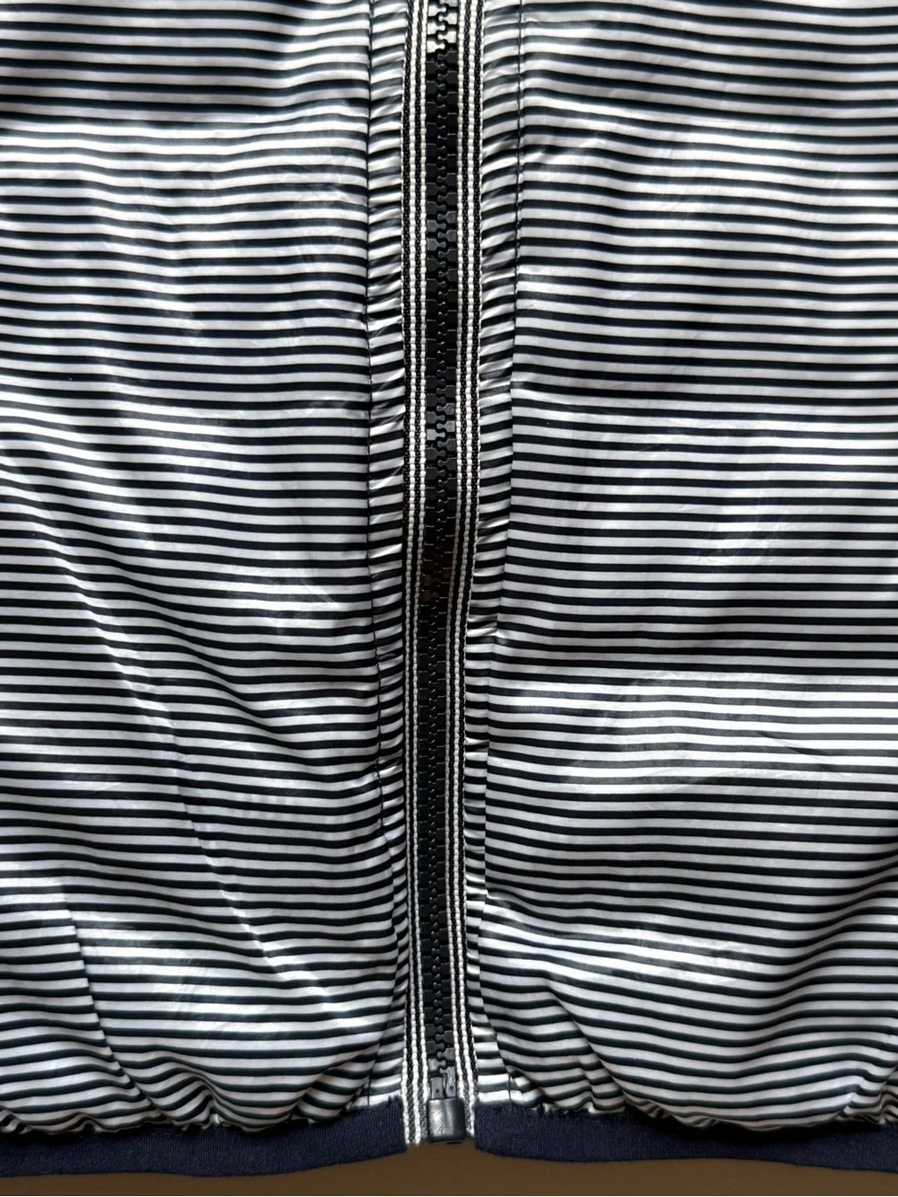 Petit Bateau Baby Unisex Reversible Quilted Puffer Vest - Navy & White - 18M